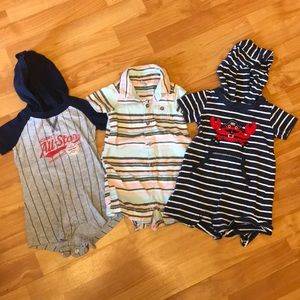 3 summer onesies